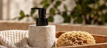 Skin & Body pictured through natural textures and everyday rituals.